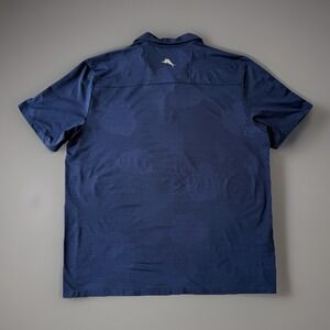 Tommy Bahama IslandZone‎ Mens Polo Shirt XL Blue Patterned